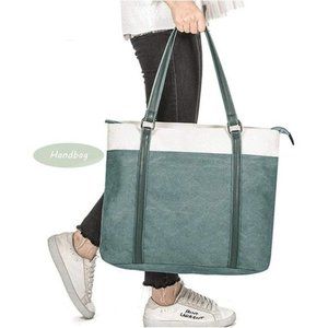WOMEN TOTE Bag Canvas, B-green